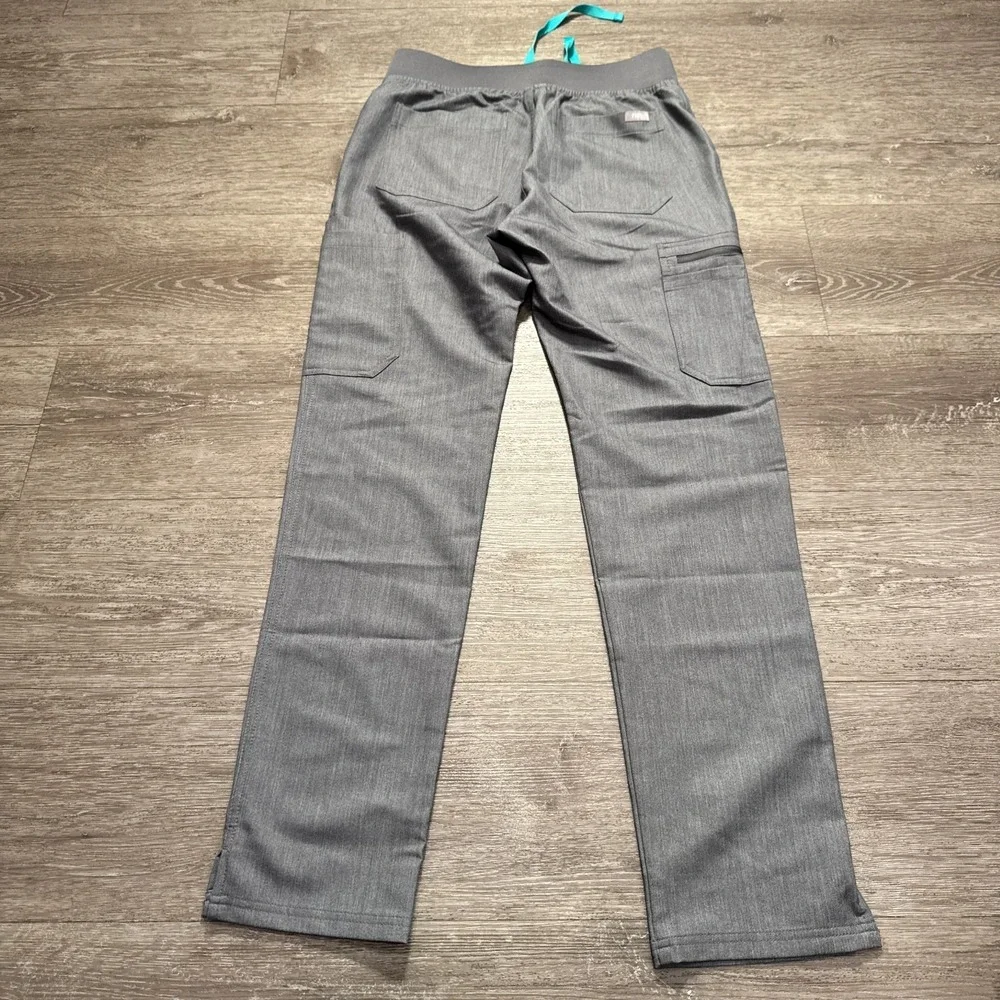 Figs Pants Womens XS Gray Yola Cargo Pockets‎ Nurse Hospital Medical Drawstring